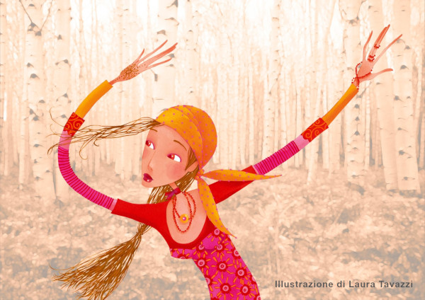 Il vento - Illustrazione di Laura Tavazzi