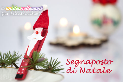 Lavoretti Di Natale E Addobbi.Segnaposto Di Natale Per Bambini Con Le Mollette Di Legno I Testi Della Tradizione Di Filastrocche It