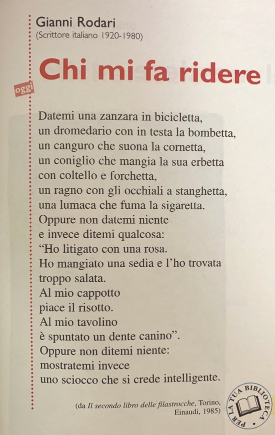 Chi Mi Fa Ridere I Testi Di Gianni Rodari In Filastrocche It