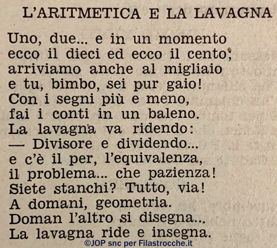 L'aritmetica e la lavagna L'aritmetica e la lavagna