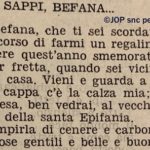 Sappi, Befana…