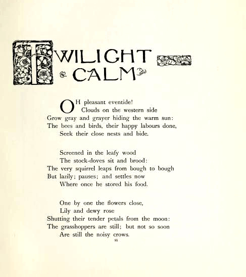 Twilight calm Twilight calm