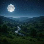 La luna nuova di settembre su la buia