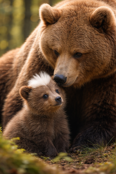 La mamma Orsa e il piccolo Ciuffo