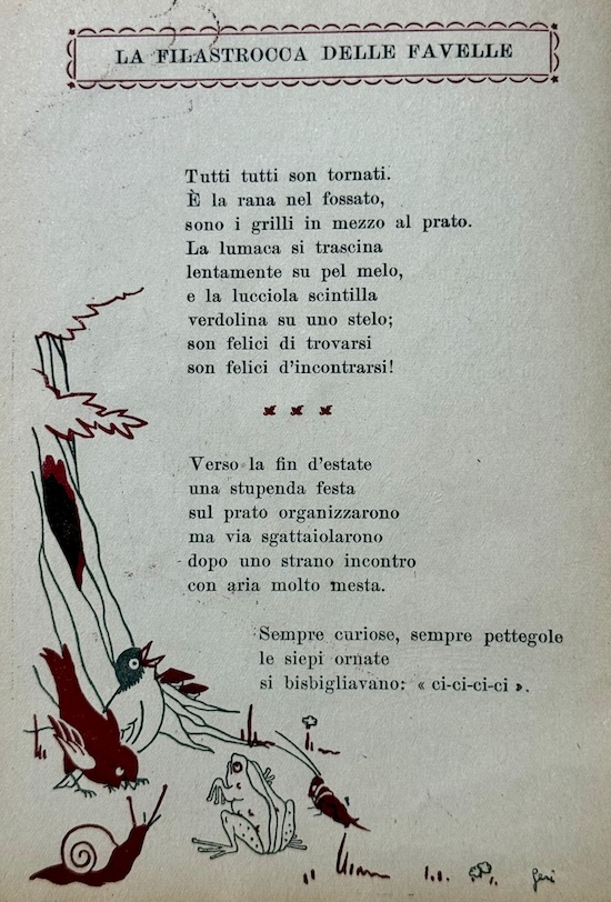 La filastrocca delle favelle La filastrocca delle favelle