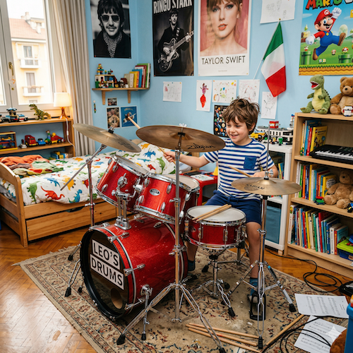 Il batterista bambino