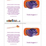 Biglietto d’Auguri – Gattina Viola