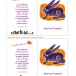 Biglietto d’Auguri di Pasqua – Coniglietto con la Filastrocca della Campana