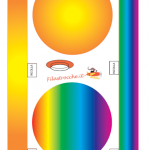 Cappello da laurea a colori