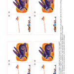 Biglietto per Decorare i Regali – Coniglietto