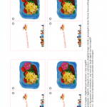 Biglietto per Decorare i Regali – Cestino di fiori