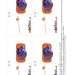 Biglietto per Decorare i Regali – Gattina viola