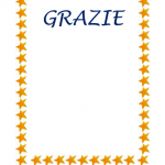 Attestato di Ringraziamento – cornice vuota con stelle