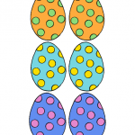 Decorazione di Pasqua – Uova per l’Albero, Pois colorati