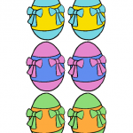 Decorazioni di Pasqua – Uova per l’Albero, Fiocchi colorati