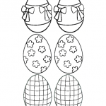 Decorazione di Pasqua da colorare – Uova per l’Albero, decorazioni varie