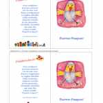 Biglietto d’Auguri di Pasqua – Pulcino con la Filastrocca della Campana