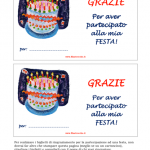 Biglietto di Ringraziamento per la Mia Festa – Torta