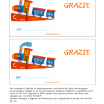 Biglietto di Ringraziamento generico – Trenino