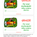 Biglietto di Ringraziamento per la Nostra Festa – Aeroplano