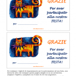 Biglietto di Ringraziamento per la Nostra Festa – Gatto