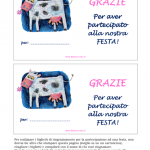 Biglietto di Ringraziamento per la Nostra Festa – Mucca