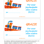 Biglietto di Ringraziamento per la Nostra Festa – Trenino