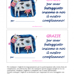 Biglietto di Ringraziamento per il Nostro Compleanno – Mucca