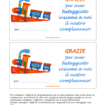 Biglietto di Ringraziamento per il Nostro Compleanno – Trenino