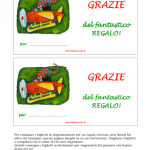 Biglietto di Ringraziamento generico per un regalo ricevuto – Areoplano