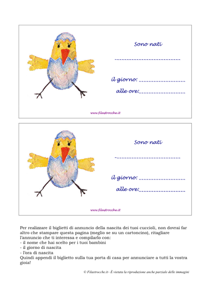 Annuncio Di Nascita Gemelli Stampa Disegna E Crea Con Filastrocche It