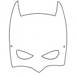 Travestimenti Supereroi – Maschera Batman da colorare