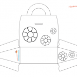 Idea Regalo Festa della Mamma – Borsetta grande fiori da colorare