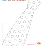 Idea Regalo Festa del Papà – Cravatta da colorare a pois piccoli