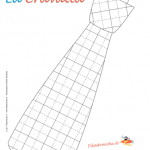 Idea Regalo Festa del Papà – Cravatta da colorare a quadretti