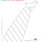 Idea Regalo Festa del Papà – Cravatta da colorare a righe