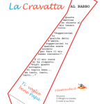 Idea Regalo Festa del Papà – Cravatta con la filastrocca “Babbo”