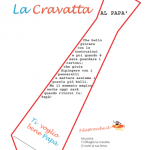 Idea Regalo Festa del Papà – Cravatta con la filastrocca “Al Papà”