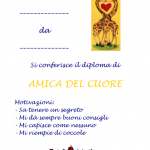 Diploma di San Valentino – Amica del cuore, Giraffe
