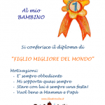 Diploma – Per il Miglior Figlio