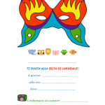 Invito da appendere per la Festa di Carnevale – Farfalla