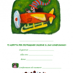 Invito da appendere Festa di Compleanno – Aereoplano