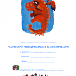 Invito da appendere Festa di Compleanno – Drago