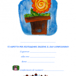 Invito da appendere Festa di Compleanno – Fiore