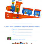 Invito da appendere Festa di Compleanno – Trenino