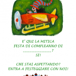 Invito a entrare per la Festa di Compleanno – Poster Aereoplano