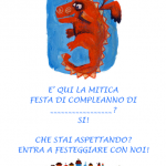 Invito a entrare per la Festa di Compleanno – Poster Drago