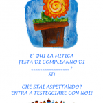 Invito a entrare per la Festa di Compleanno – Poster Fiore
