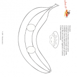 Maschera di Carnevale – Banana da colorare