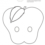 Maschera di Carnevale – Mela da colorare